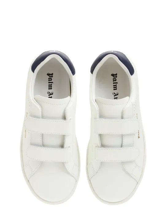 Palm Angels   Logo leather strap sneakers 