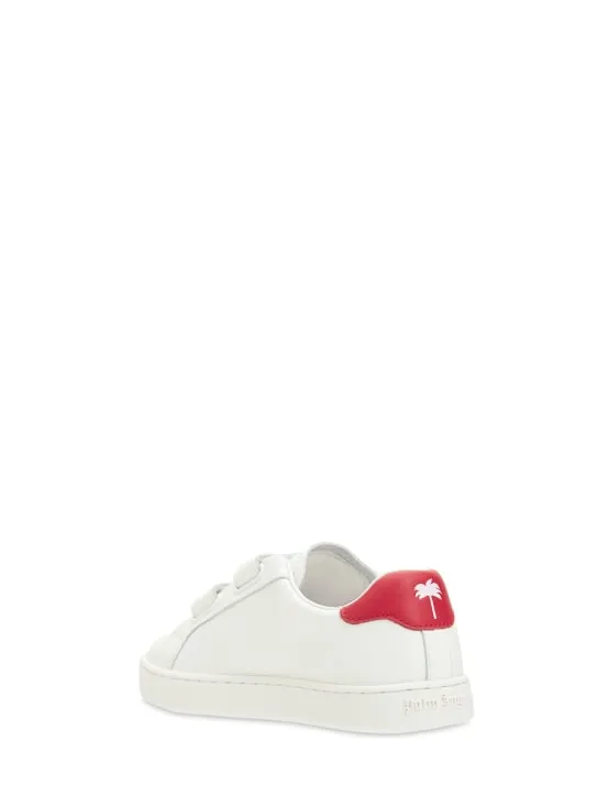 Palm Angels   Logo leather strap sneakers 