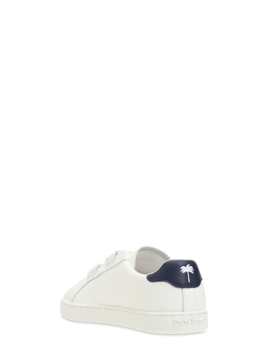 Palm Angels   Logo leather strap sneakers 