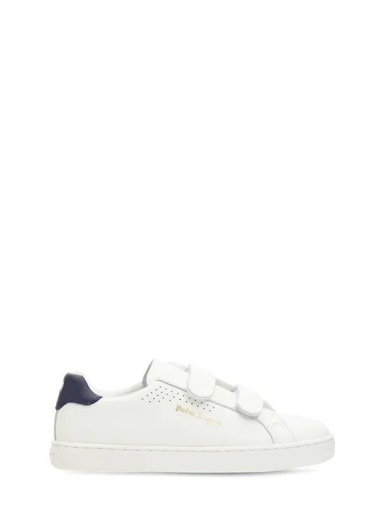 Palm Angels   Logo leather strap sneakers 