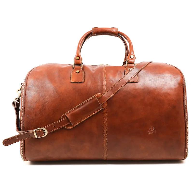 Paradise Lost - Leather Garment Bag, Duffel Bag