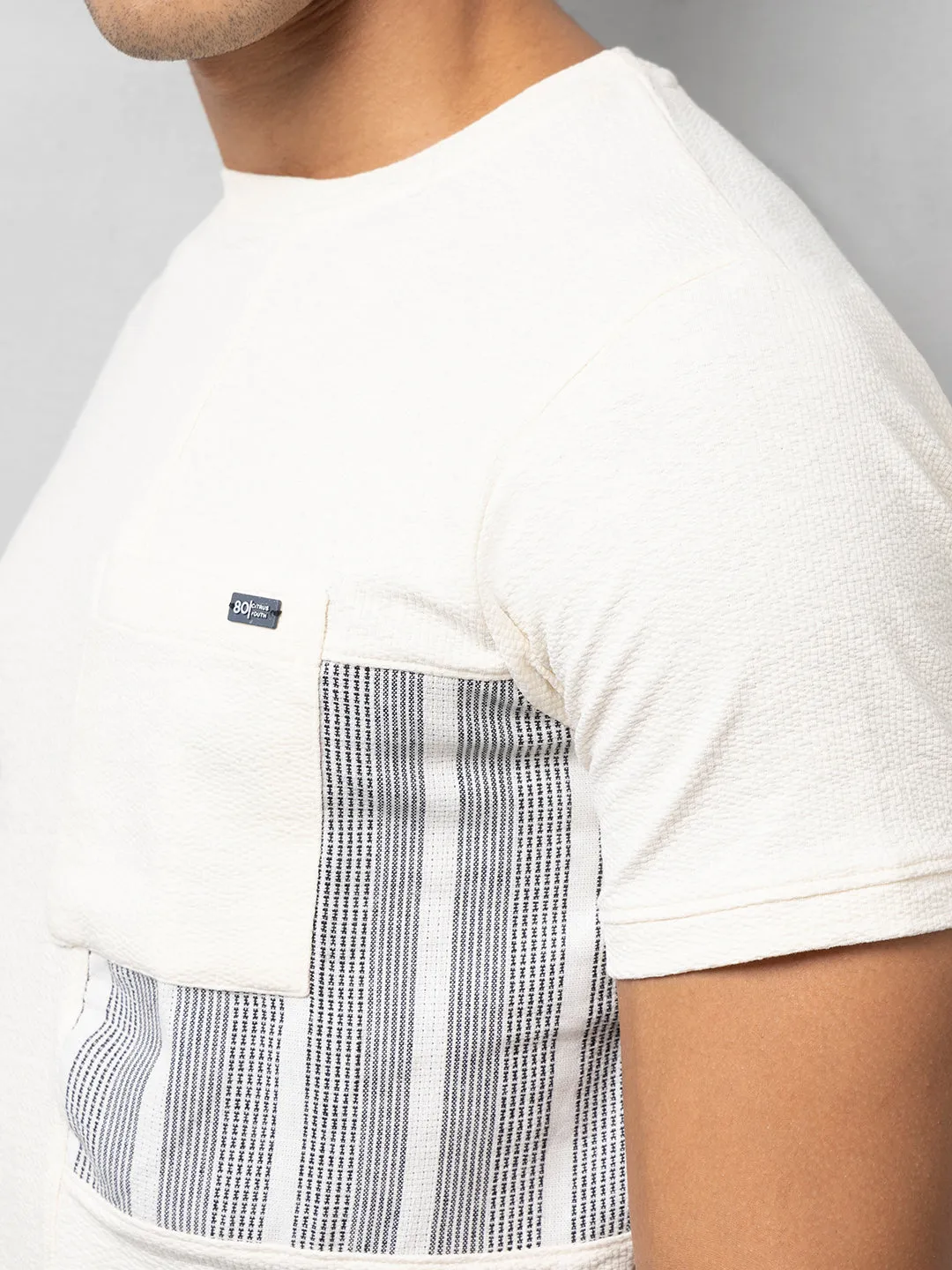 Patch Pocket white T-Shirt