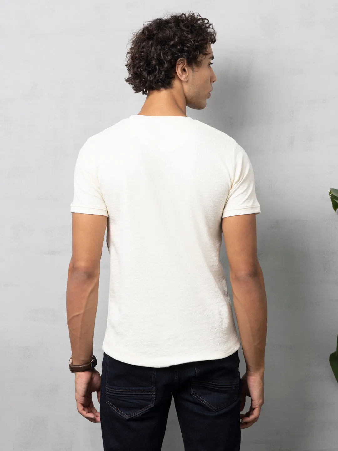 Patch Pocket white T-Shirt