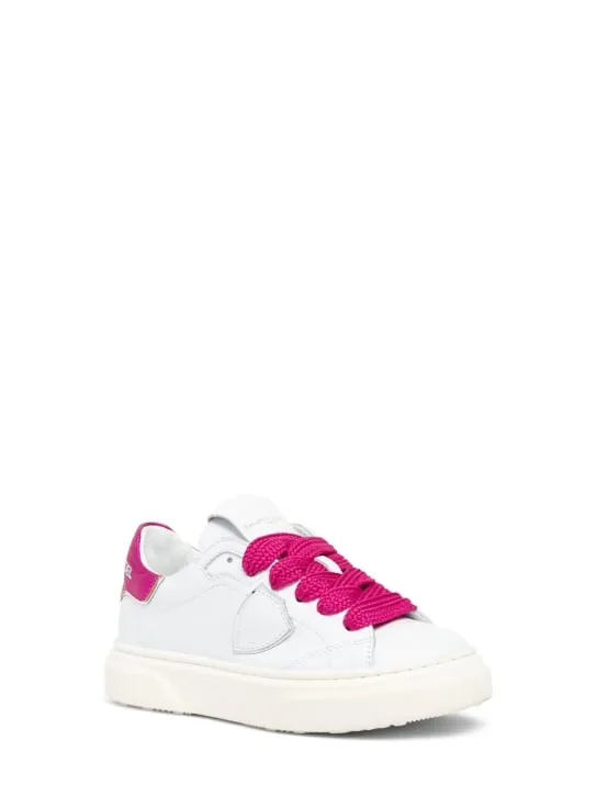 PHILIPPE MODEL   Leather lace-up sneakers 