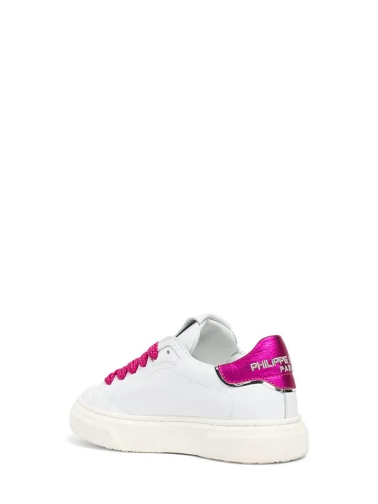 PHILIPPE MODEL   Leather lace-up sneakers 