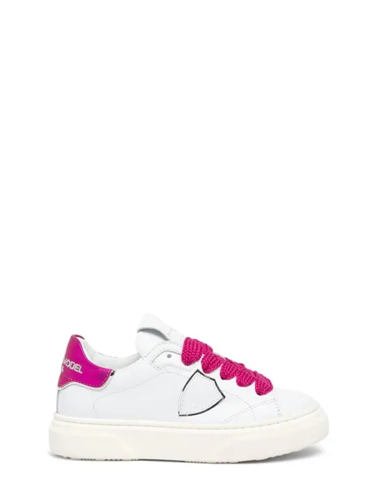 PHILIPPE MODEL   Leather lace-up sneakers 