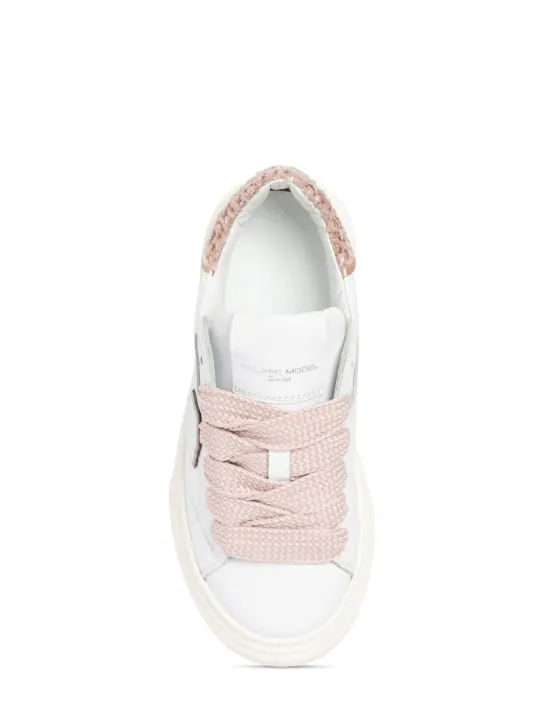 PHILIPPE MODEL   Leather lace-up sneakers 