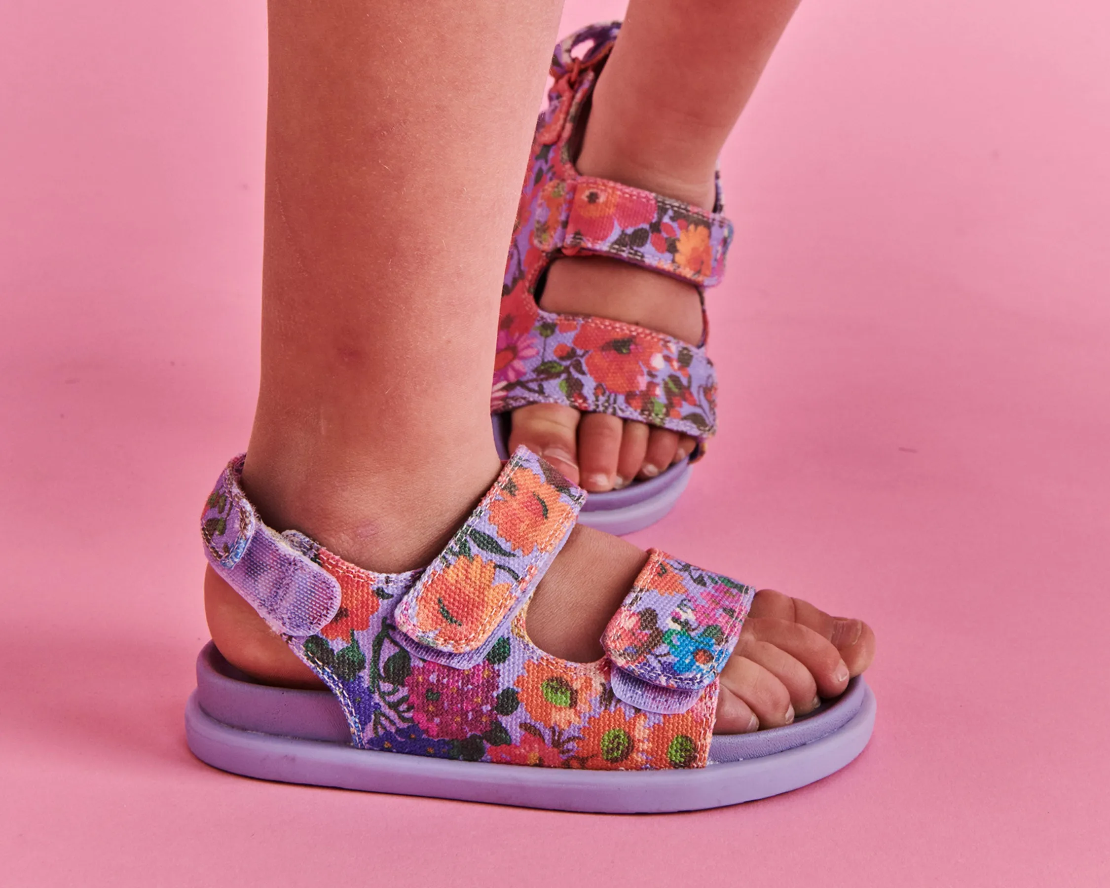 Piccolini x Kip & Co Forever Floral Lilac Sandal