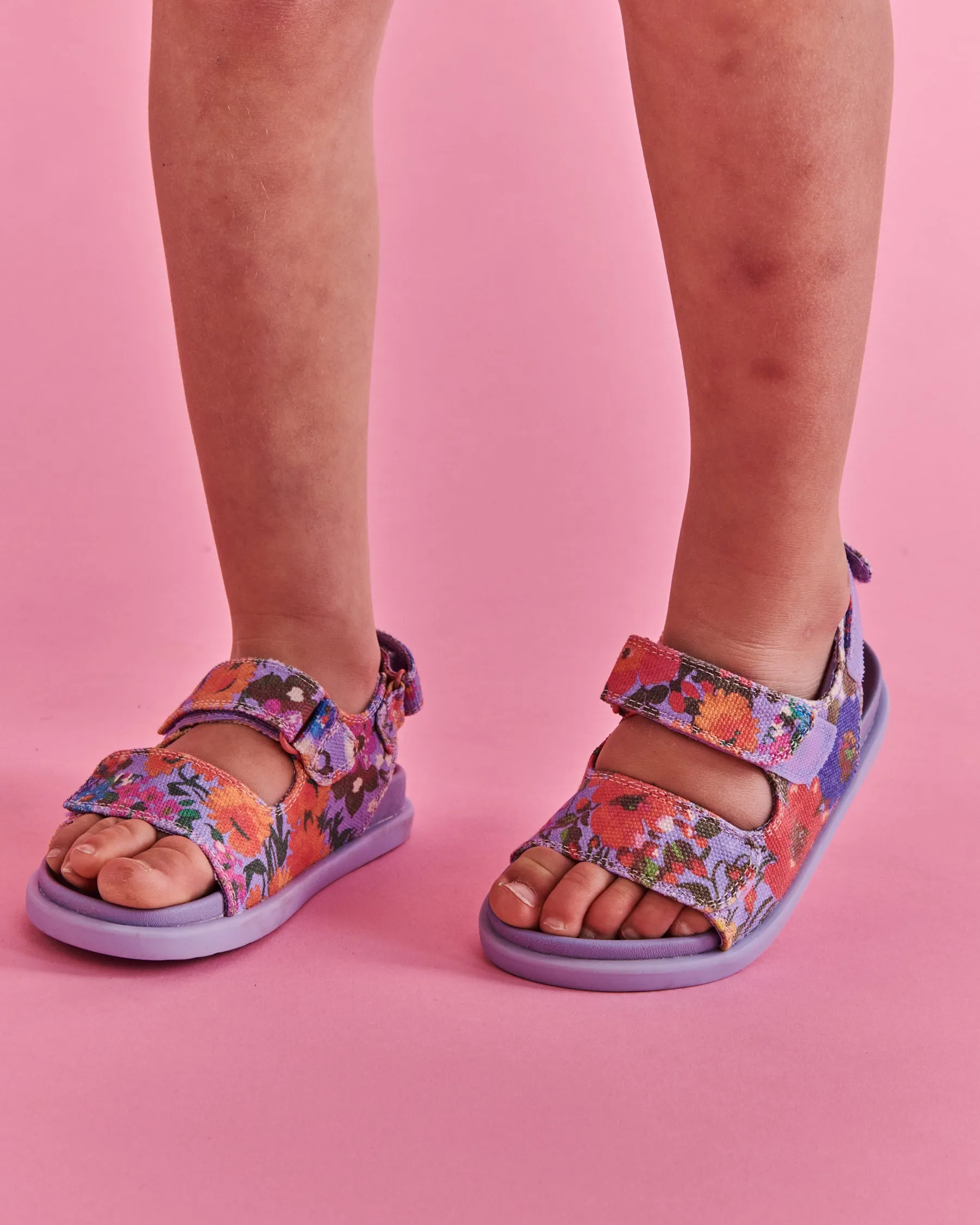 Piccolini x Kip & Co Forever Floral Lilac Sandal