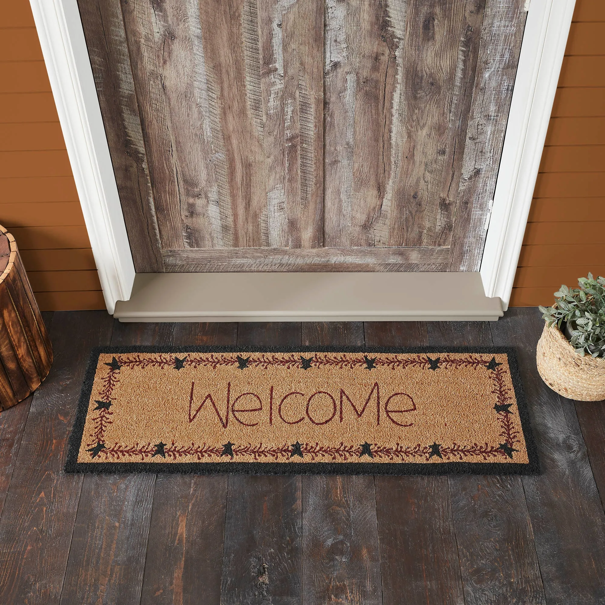 Pip Vinestar Coir Welcome Rug Rect 17x48" VHC Brands