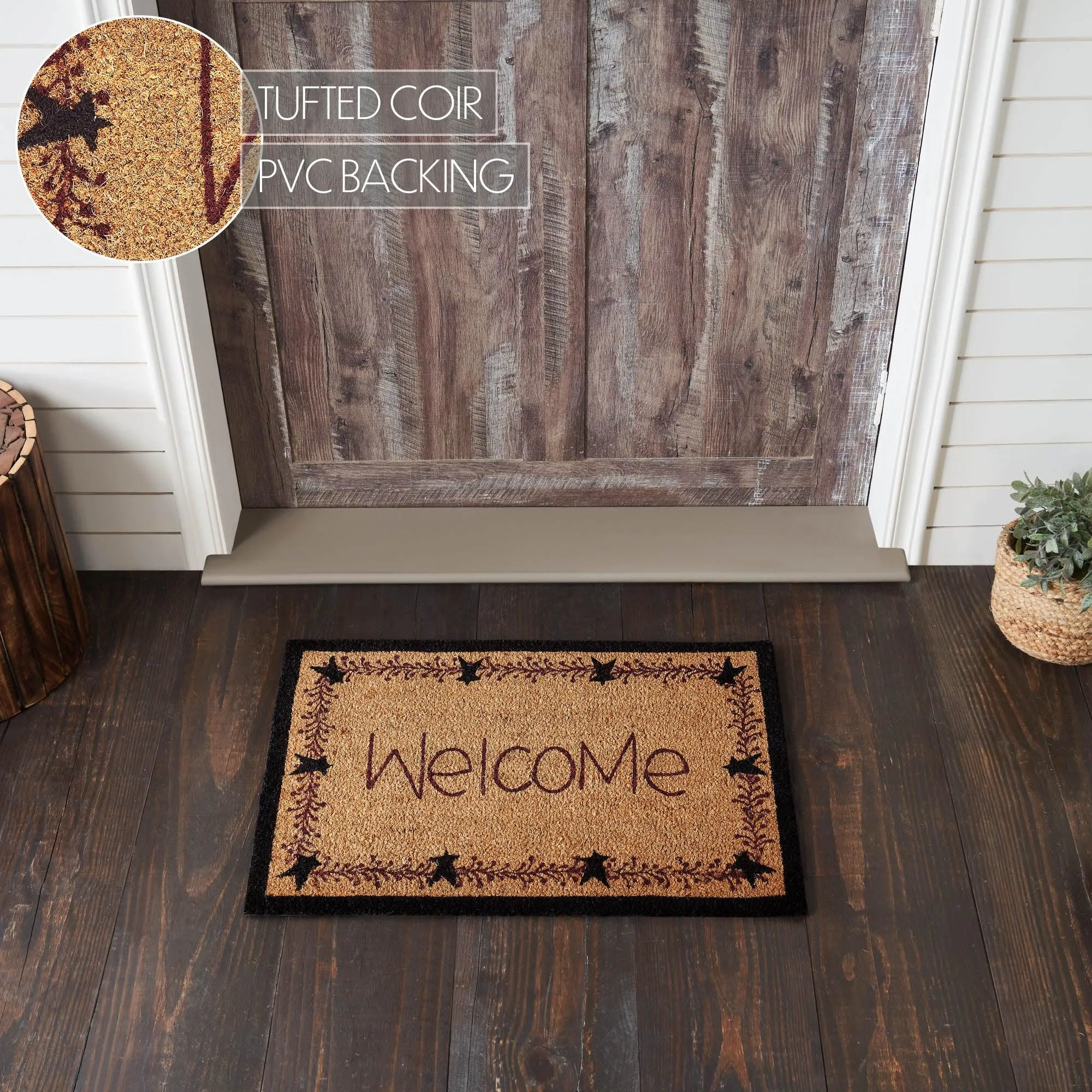 Pip Vinestar Coir Welcome Rug Rect 20x30