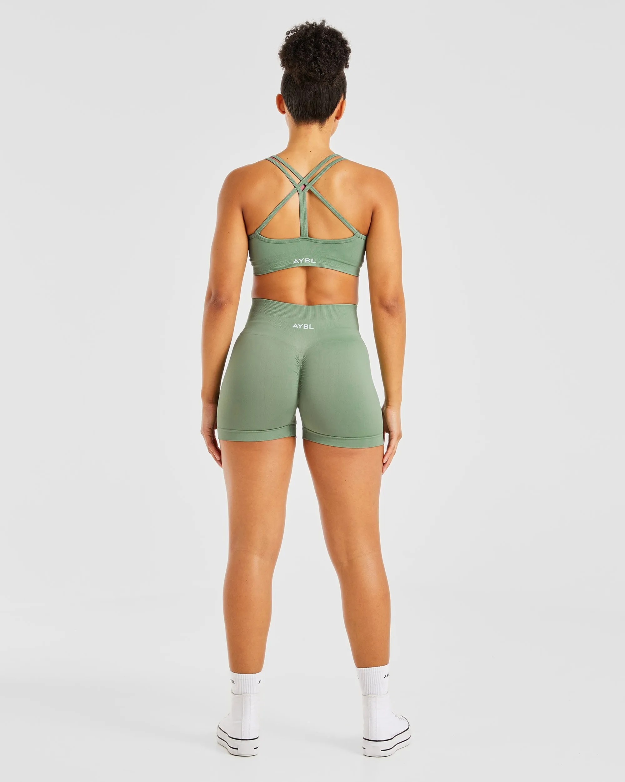 Power Seamless Sports Bra - Olive