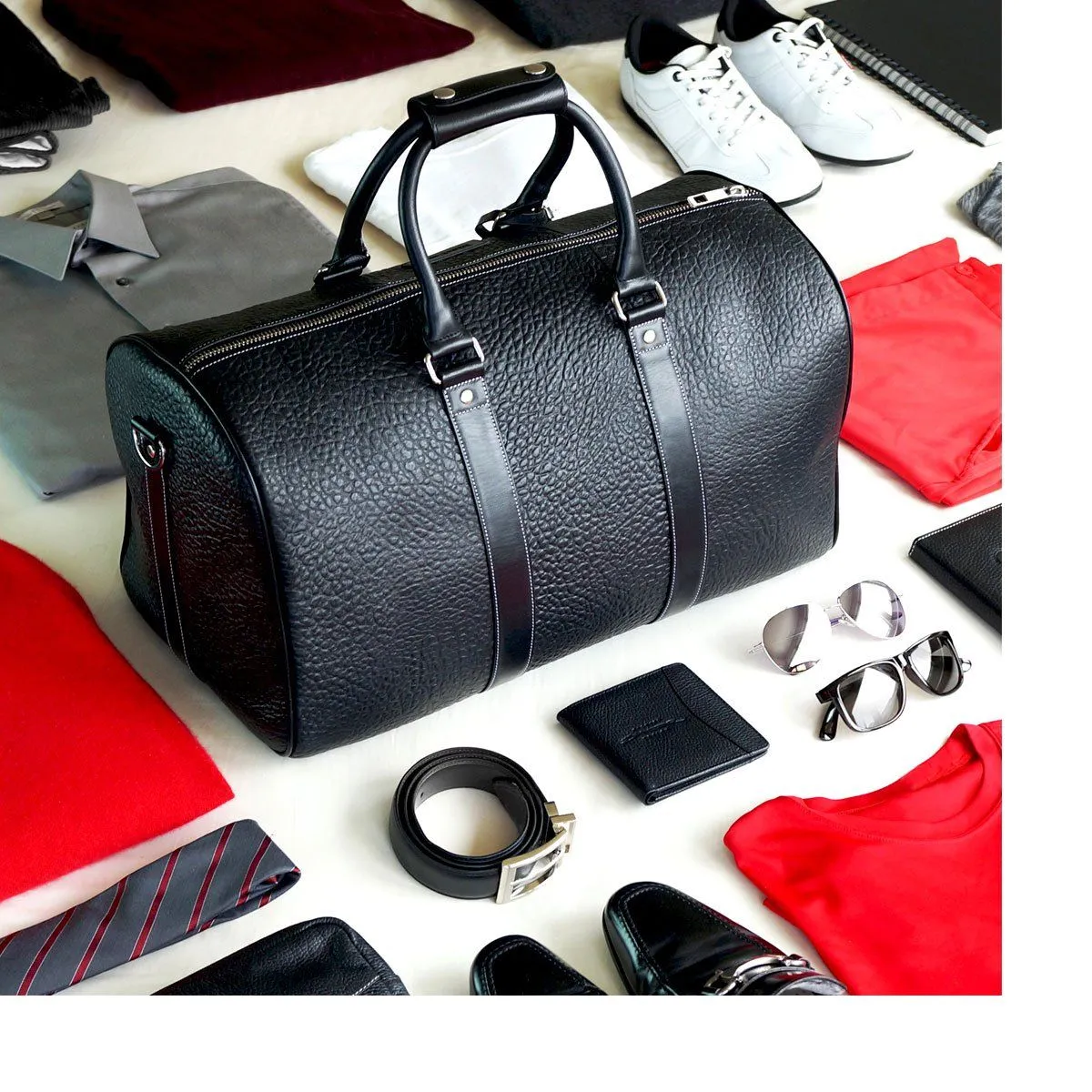 Premium Leather Duffle Bag