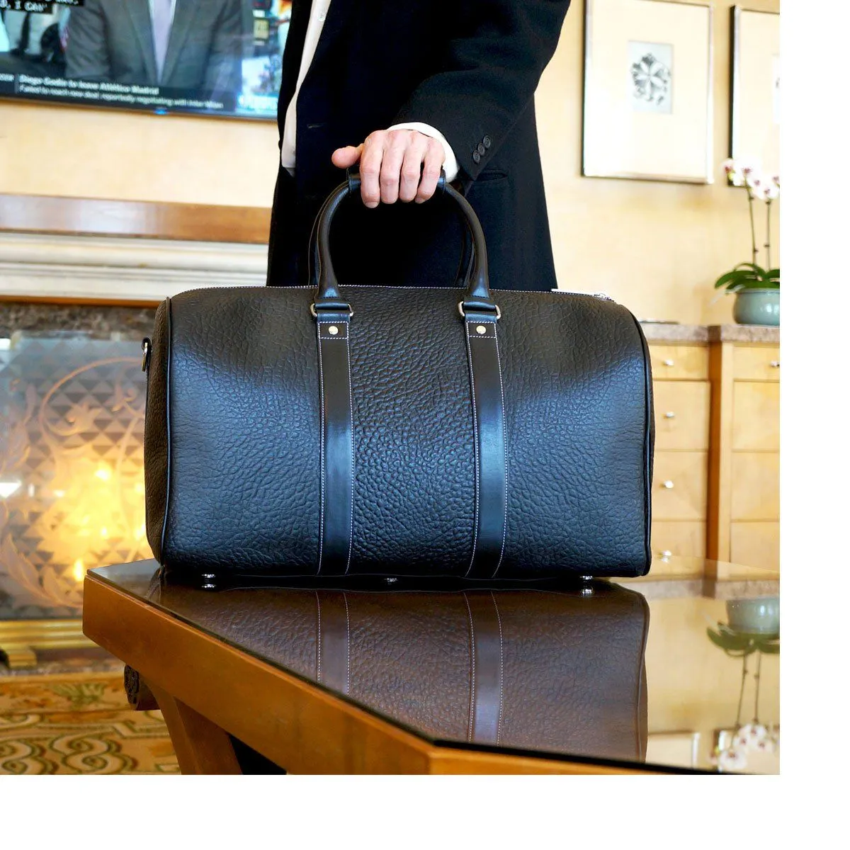 Premium Leather Duffle Bag