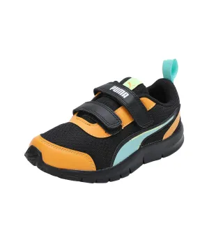 Puma Unisex-Kid Racer PS V1 Black-Zinnia-Electric Peppermint Sneaker - 13 UK (38882403)