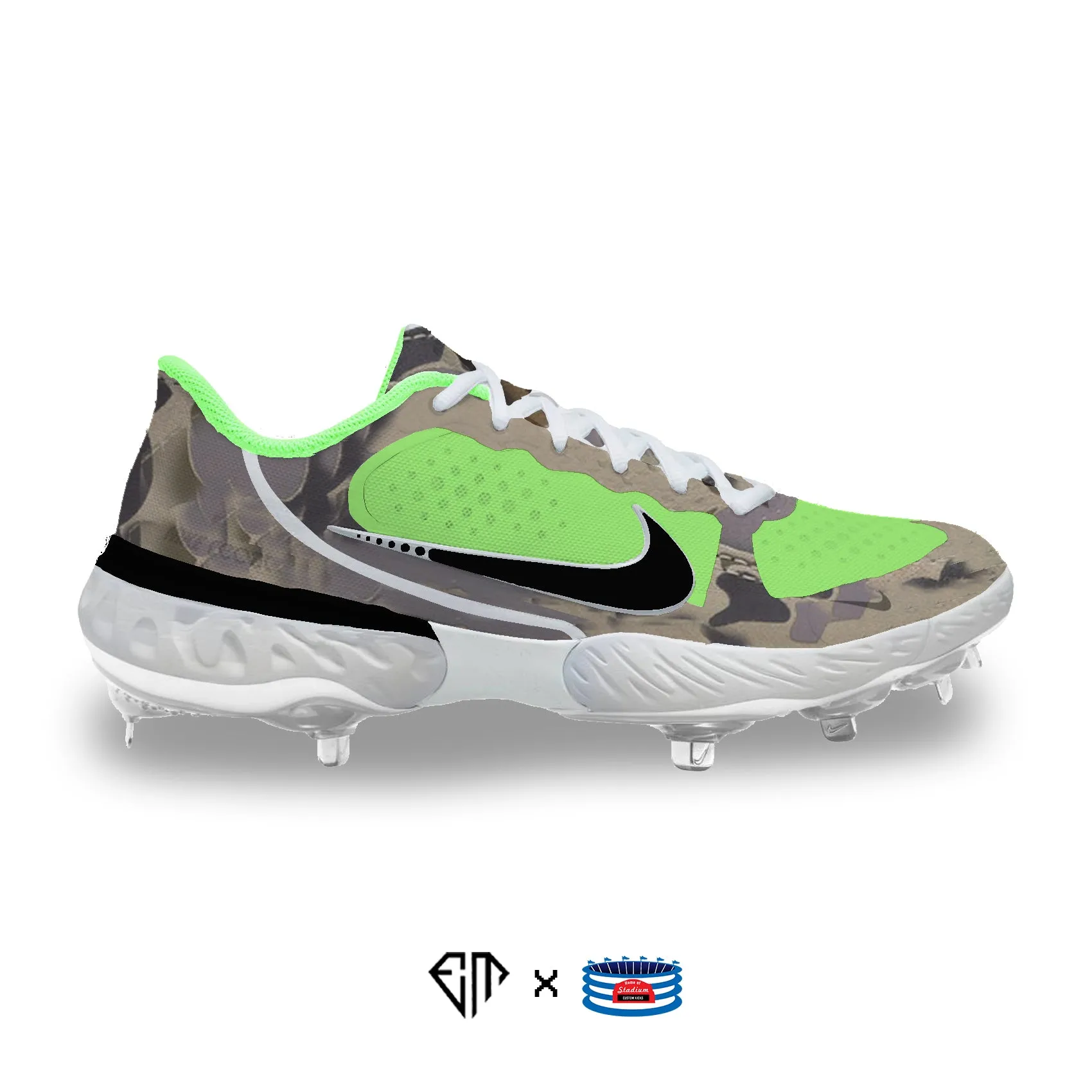 "Green Duck Camo" Nike Alpha Huarache Elite 3 Cleats