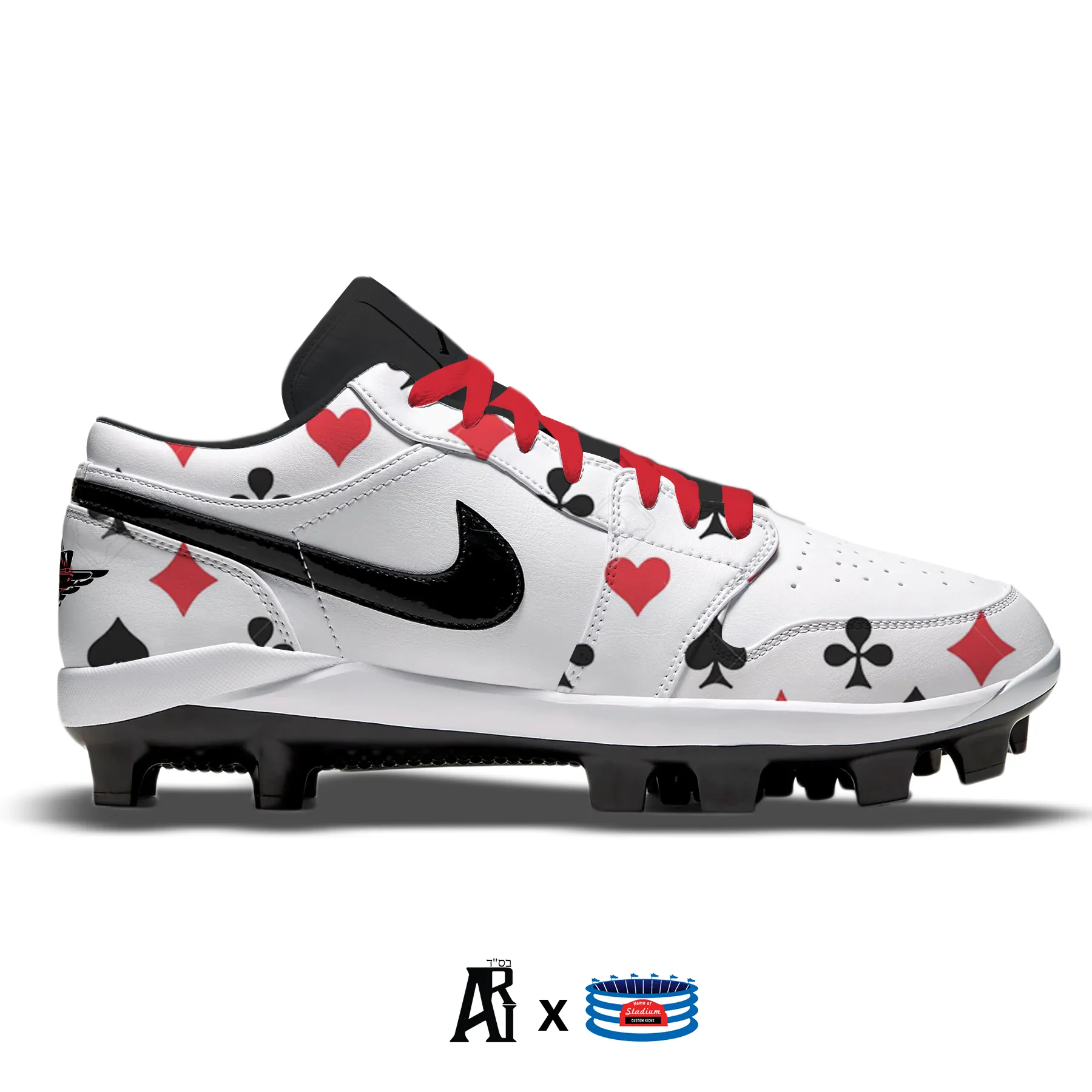 "High Stakes" Jordan 1 Retro Cleats