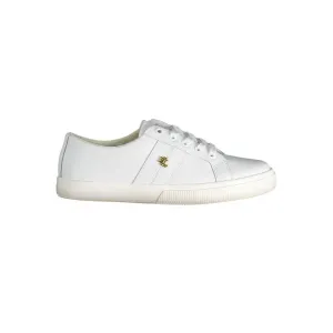 Ralph Lauren White Polyester Sneakers