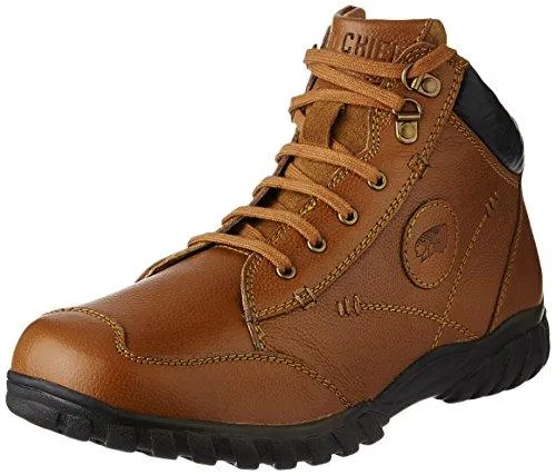 Red Chief Men's Glassy Tan Leather Boots - 10 UK/India (44.5 EU)(RC3403 287)