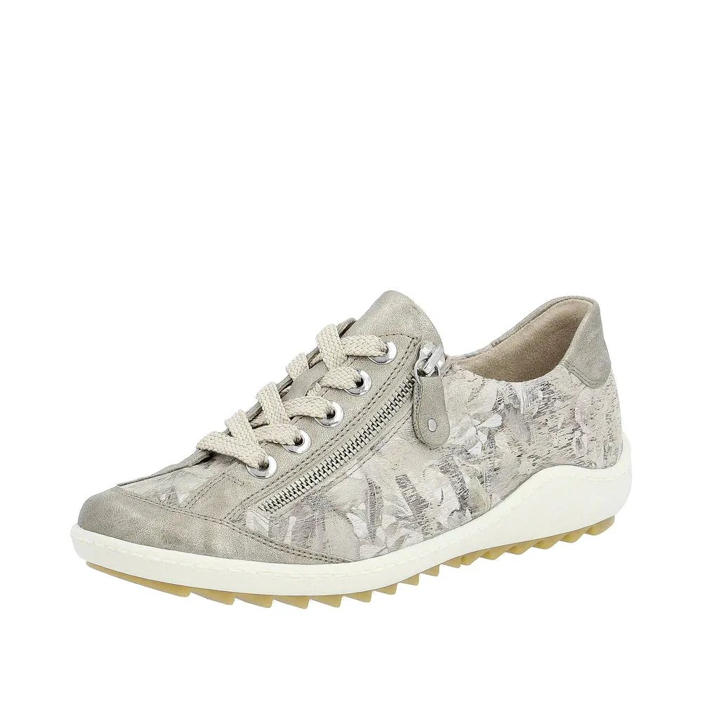 Remonte by Rieker Women's Liv Sneakers - Pearle/Beige Metallic