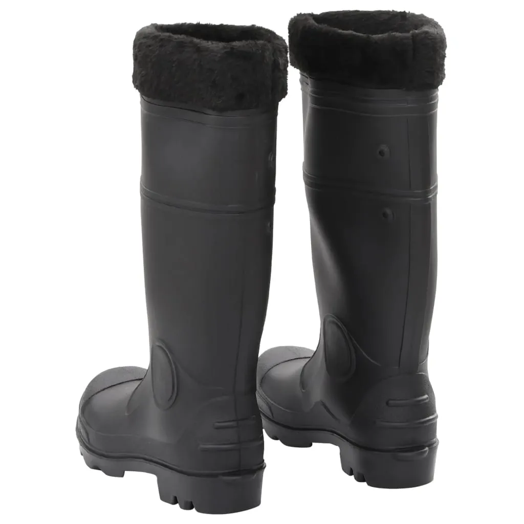 Rian Boots with Removable Socks Black Size 38 PVC