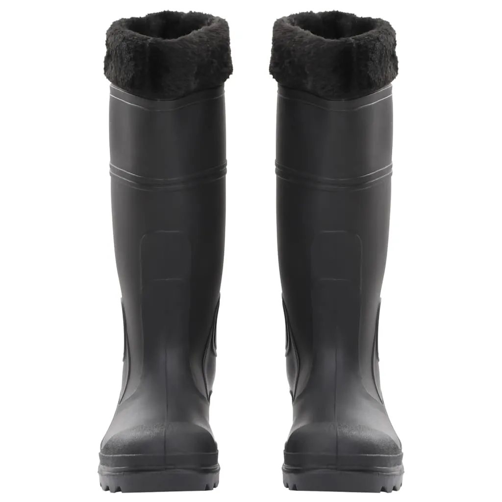 Rian Boots with Removable Socks Black Size 38 PVC