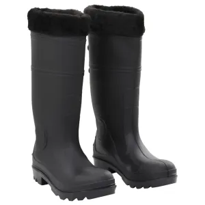 Rian Boots with Removable Socks Black Size 38 PVC