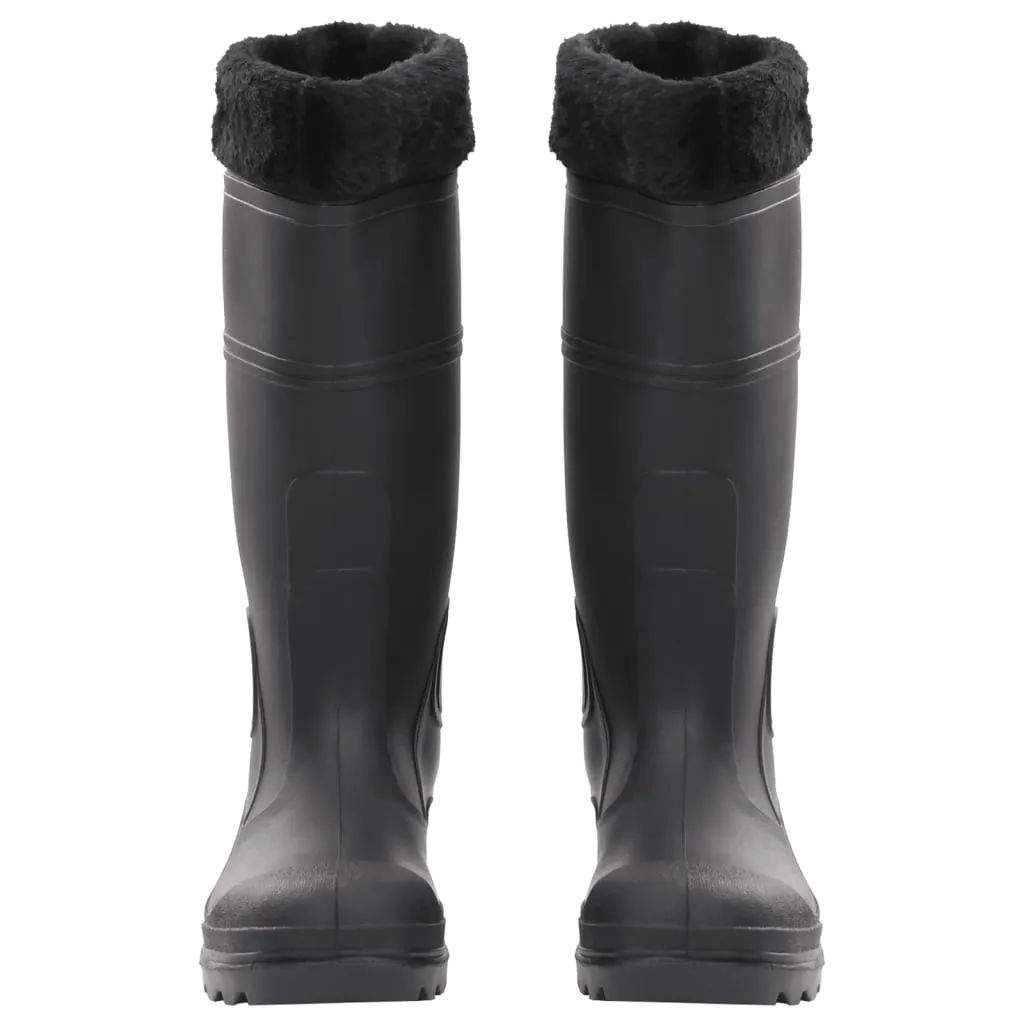 Rian Boots with Removable Socks Black Size 39 PVC