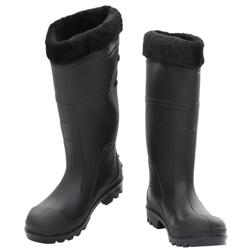 Rian Boots with Removable Socks Black Size 39 PVC