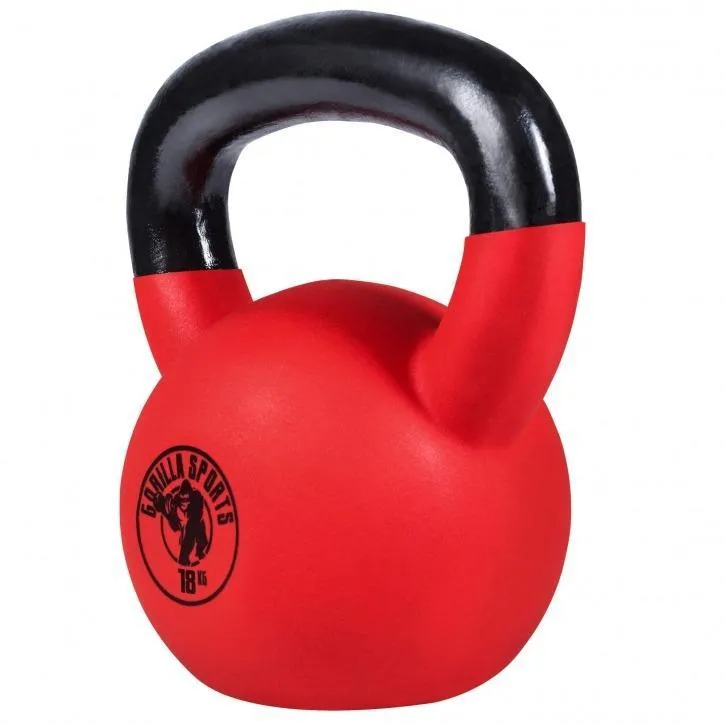 Rubber Coated Kettlebell 18KG