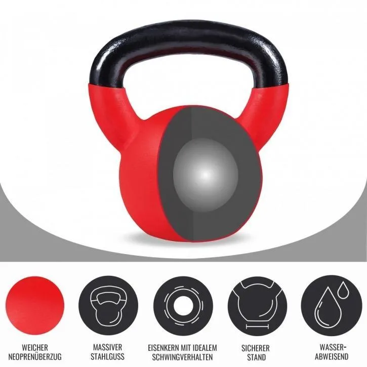 Rubber Coated Kettlebell 18KG