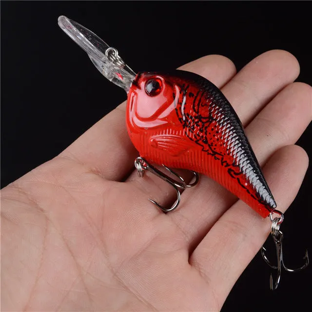 Rushed 2015 hot sale 1pcs hard plastic crankbait carp fishing tackle 3d eyes bait wobbler japan