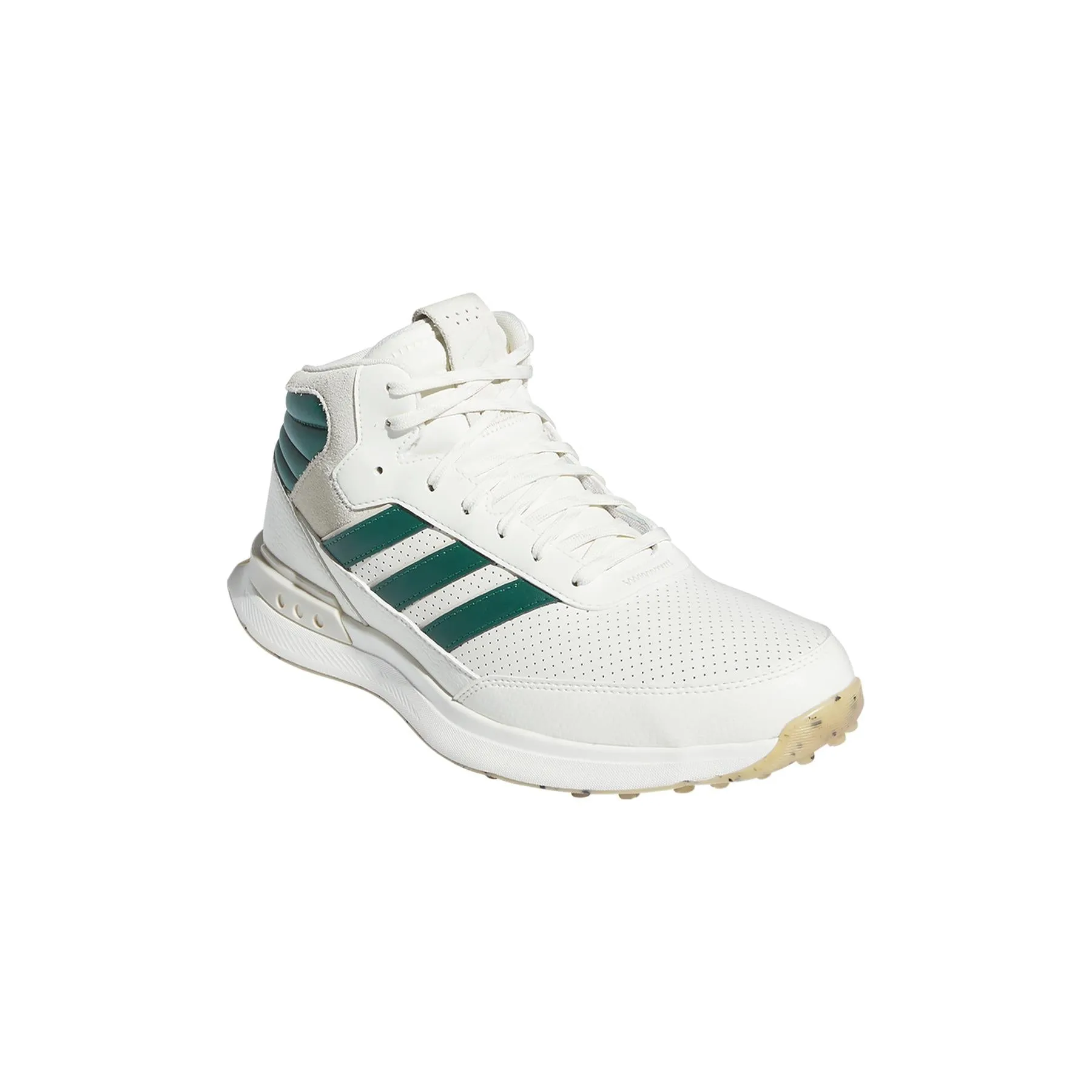 S2G Spikeless Mid Cut Golf Shoes White/Green - AW24