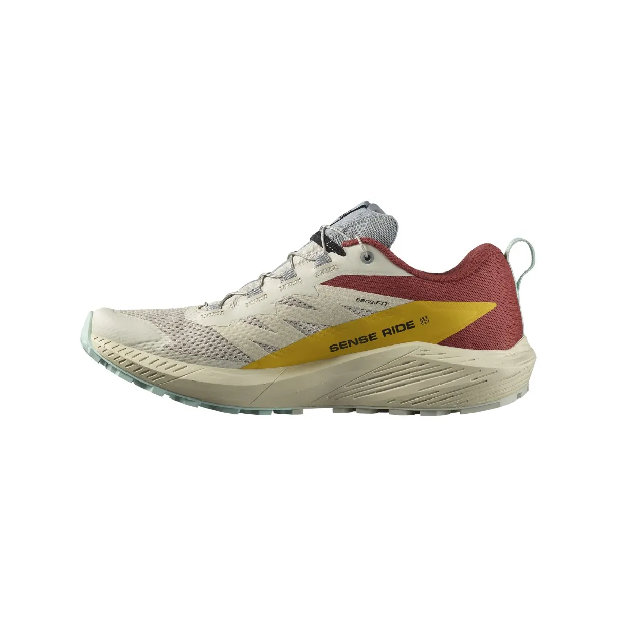 Salomon Sense Ride 5 White Red Shoes