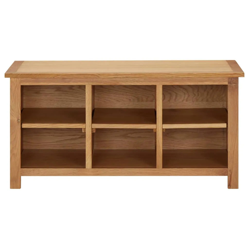 Shoe Rack 90x37x45 cm Solid Oak Wood