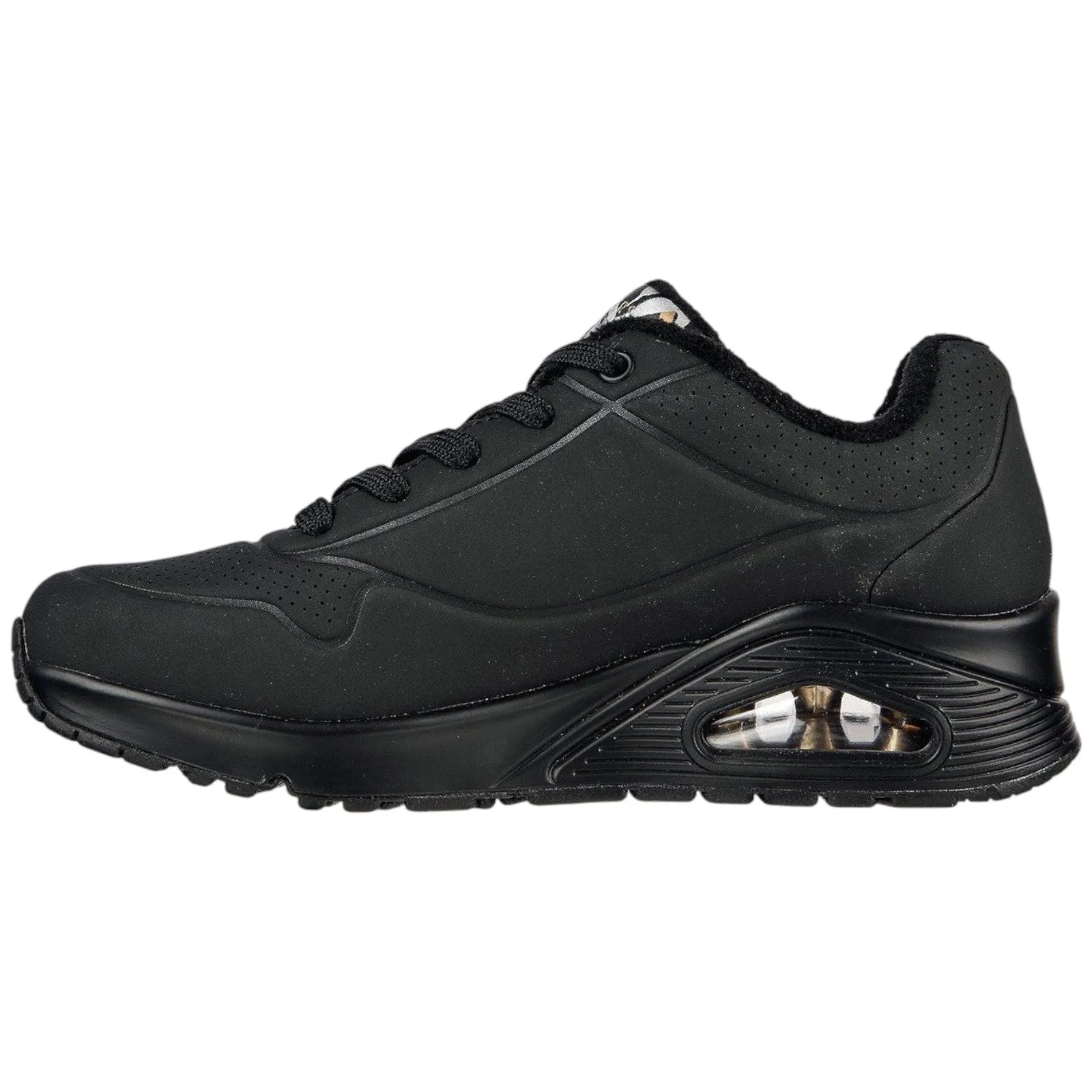 Skechers Girls Goldcrown Uno Lite Black