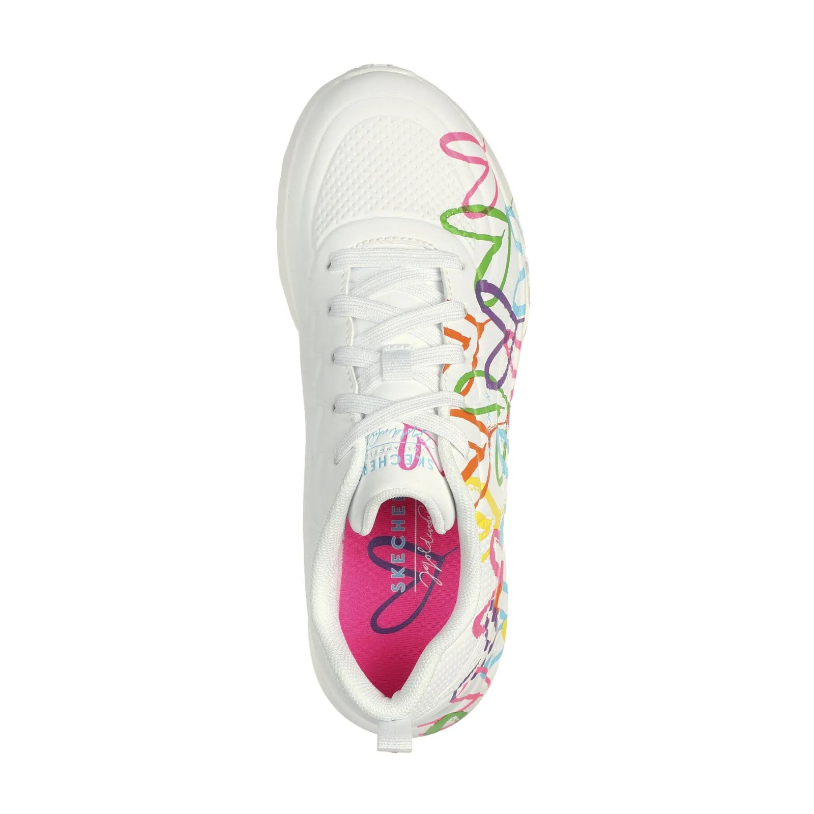 Skechers Uno Lite JGoldcrown Heart of Hearts Womens Shoes