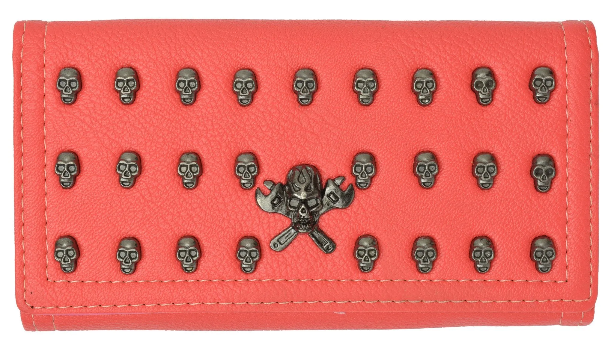 Skull Design Clutch Wallet For Ladies 137 01