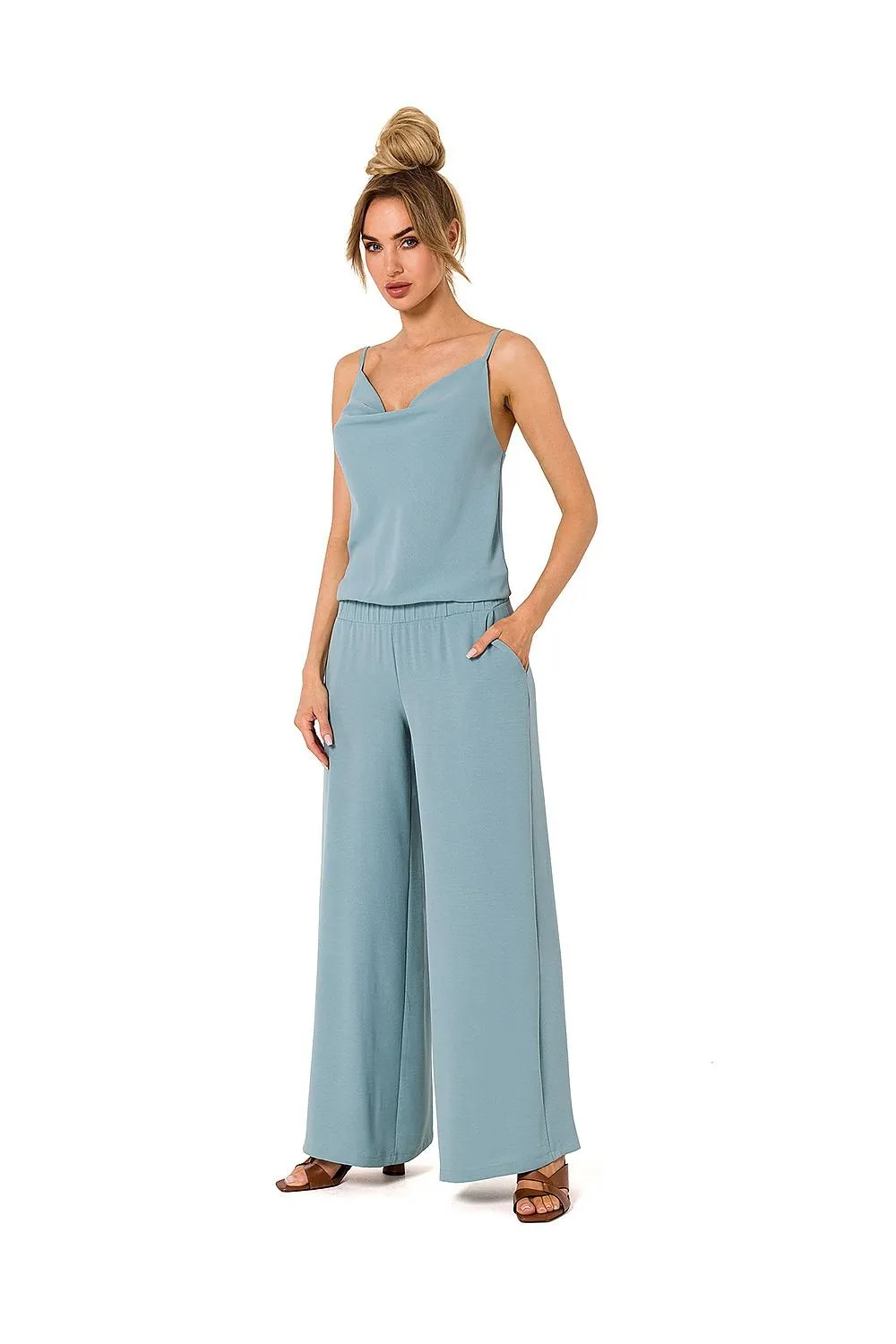 Sleek Strappy Pocket Jumpsuit