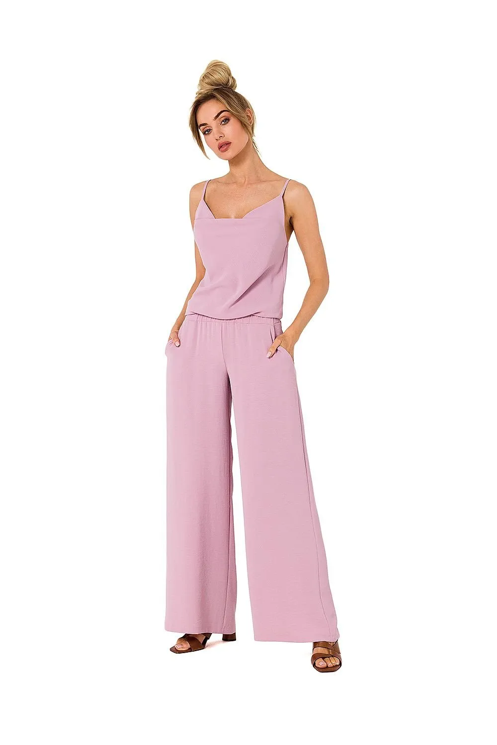 Sleek Strappy Pocket Jumpsuit