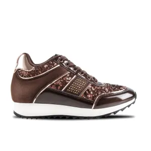 Sneakers Rockslide Sequins Brown