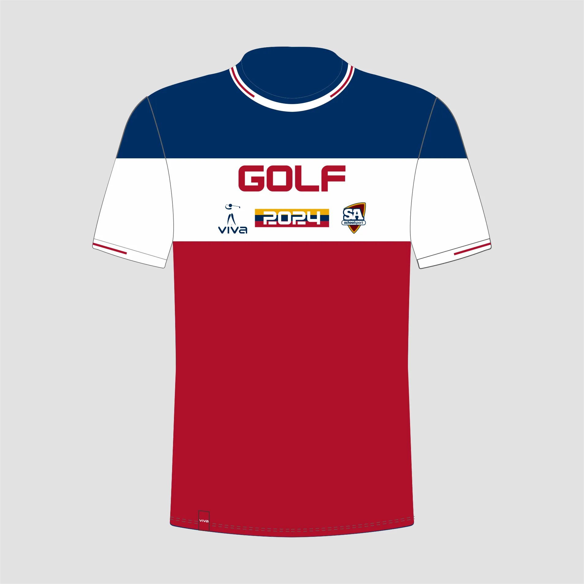 SSSA GOLF EVENT TEE NAVY RED