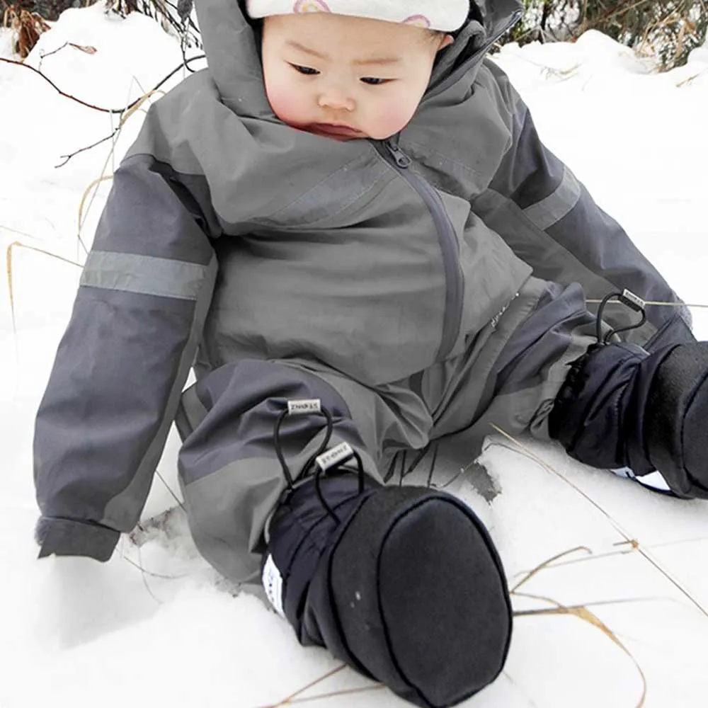 Stonz Baby Puffer Booties - Black