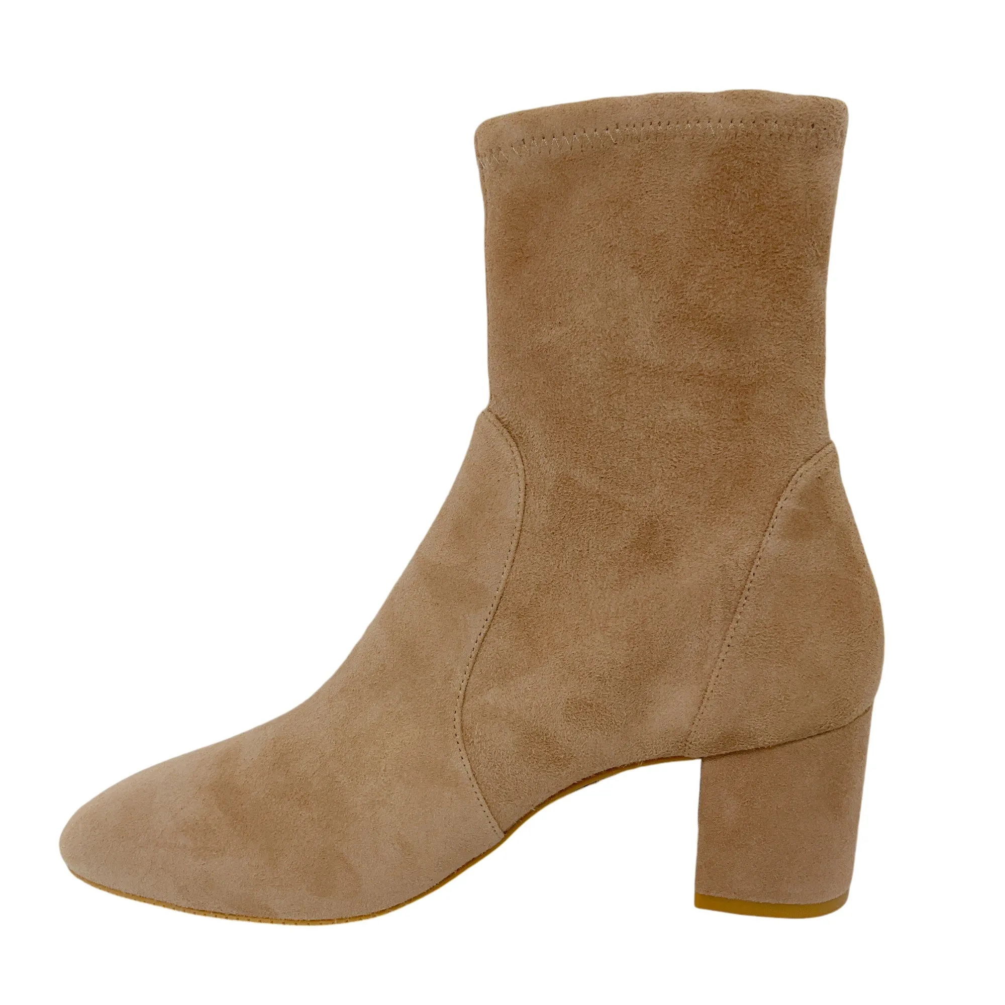 Stuart Weitzman Beige Suede Booties