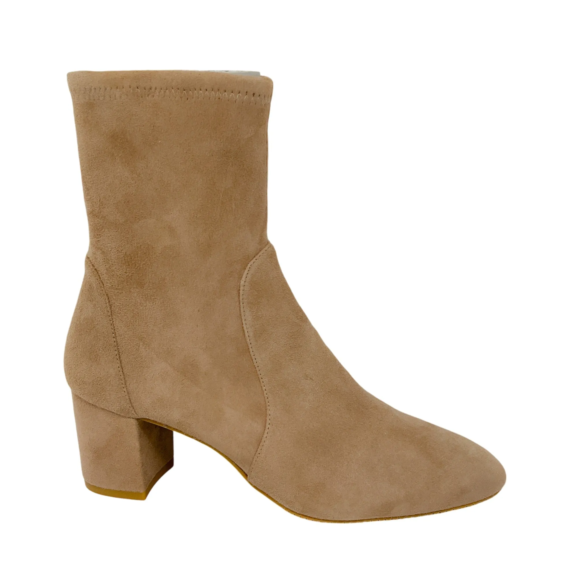 Stuart Weitzman Beige Suede Booties