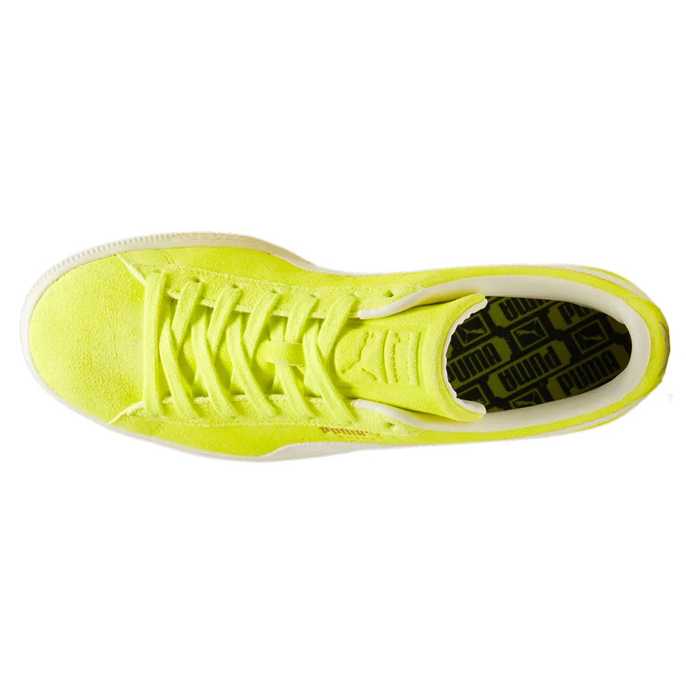 Suede Neon Lace Up Sneakers