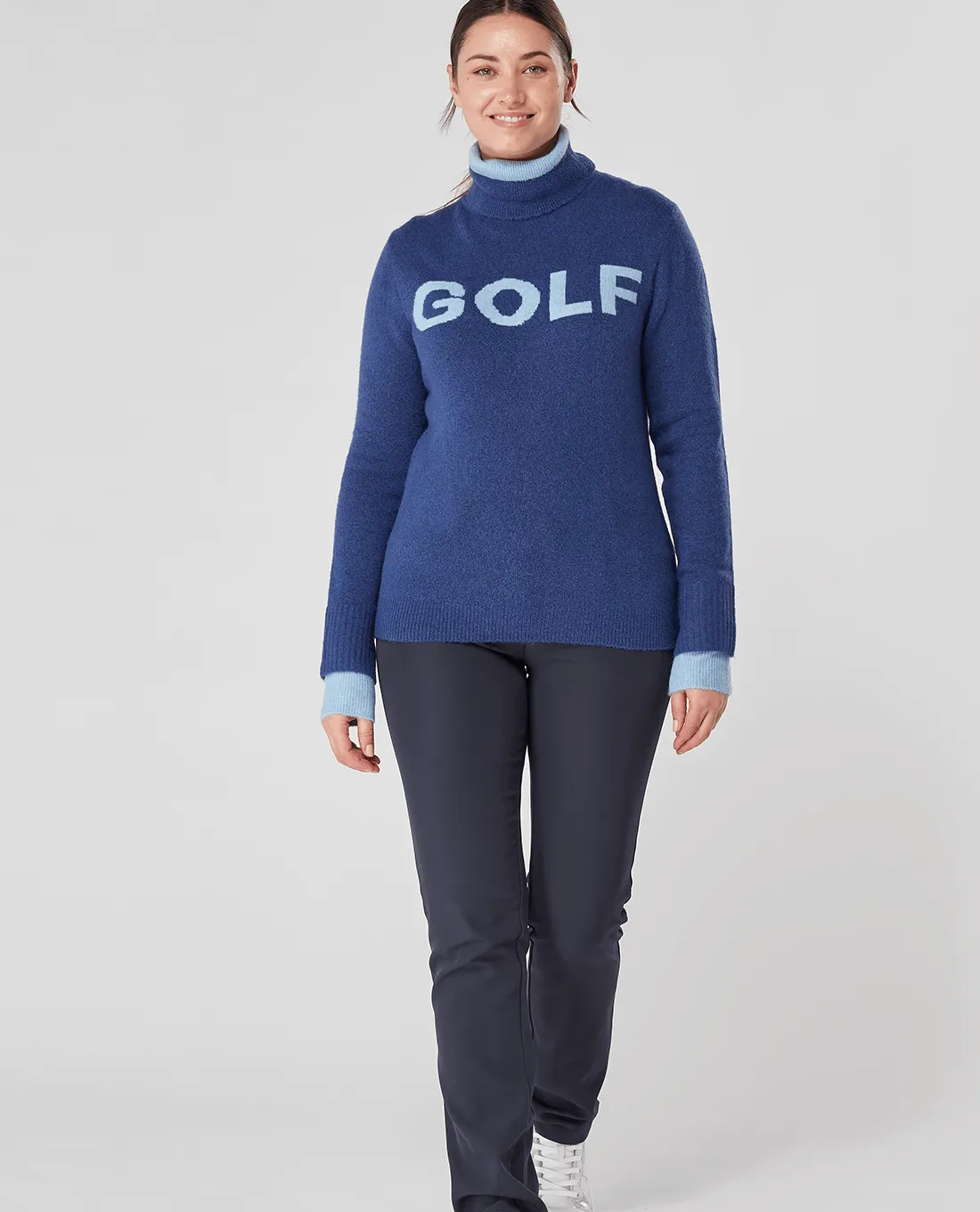 SWING OUT SISTER Gigi Golf Sweater Blue & Twilight