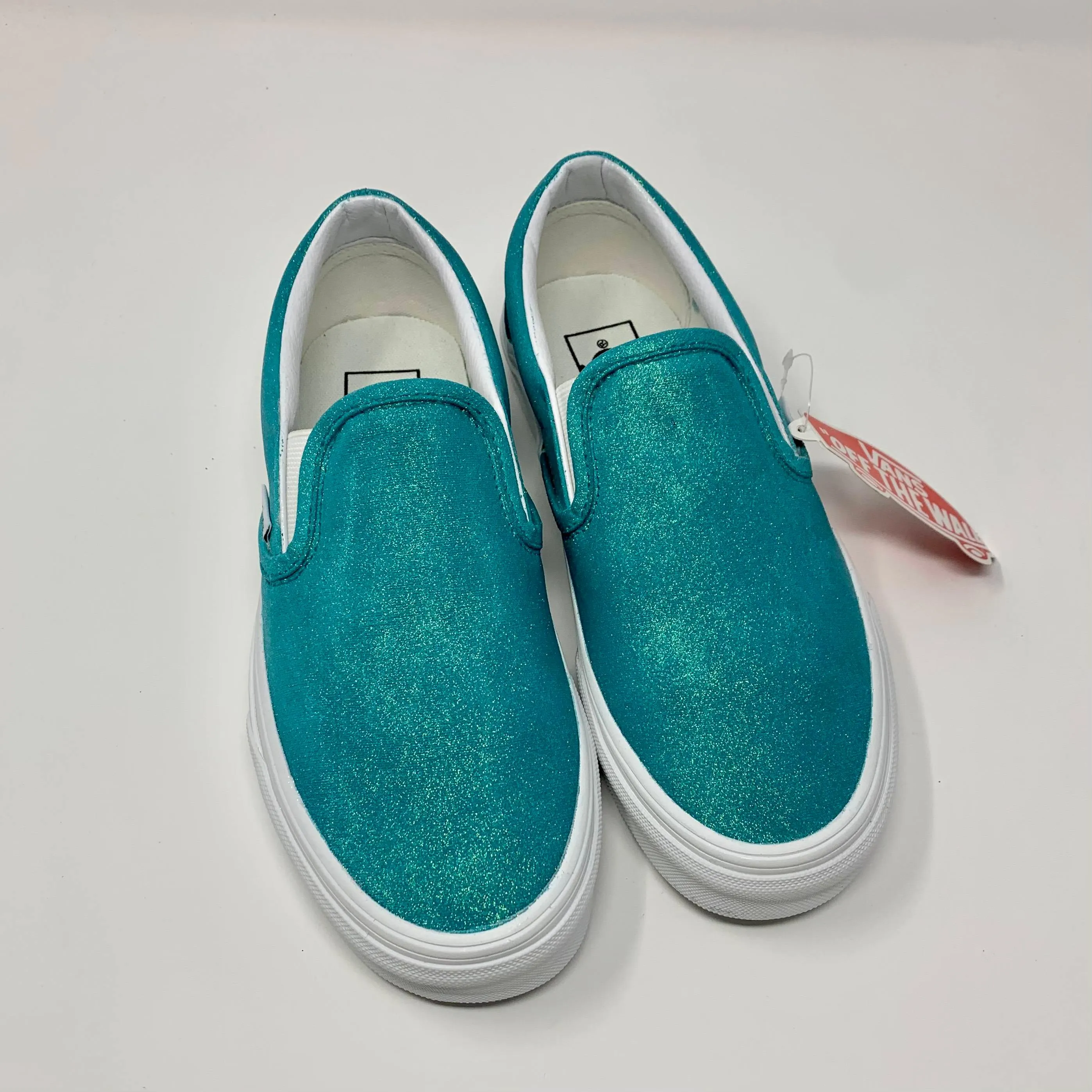 Teal Glitter Shoes