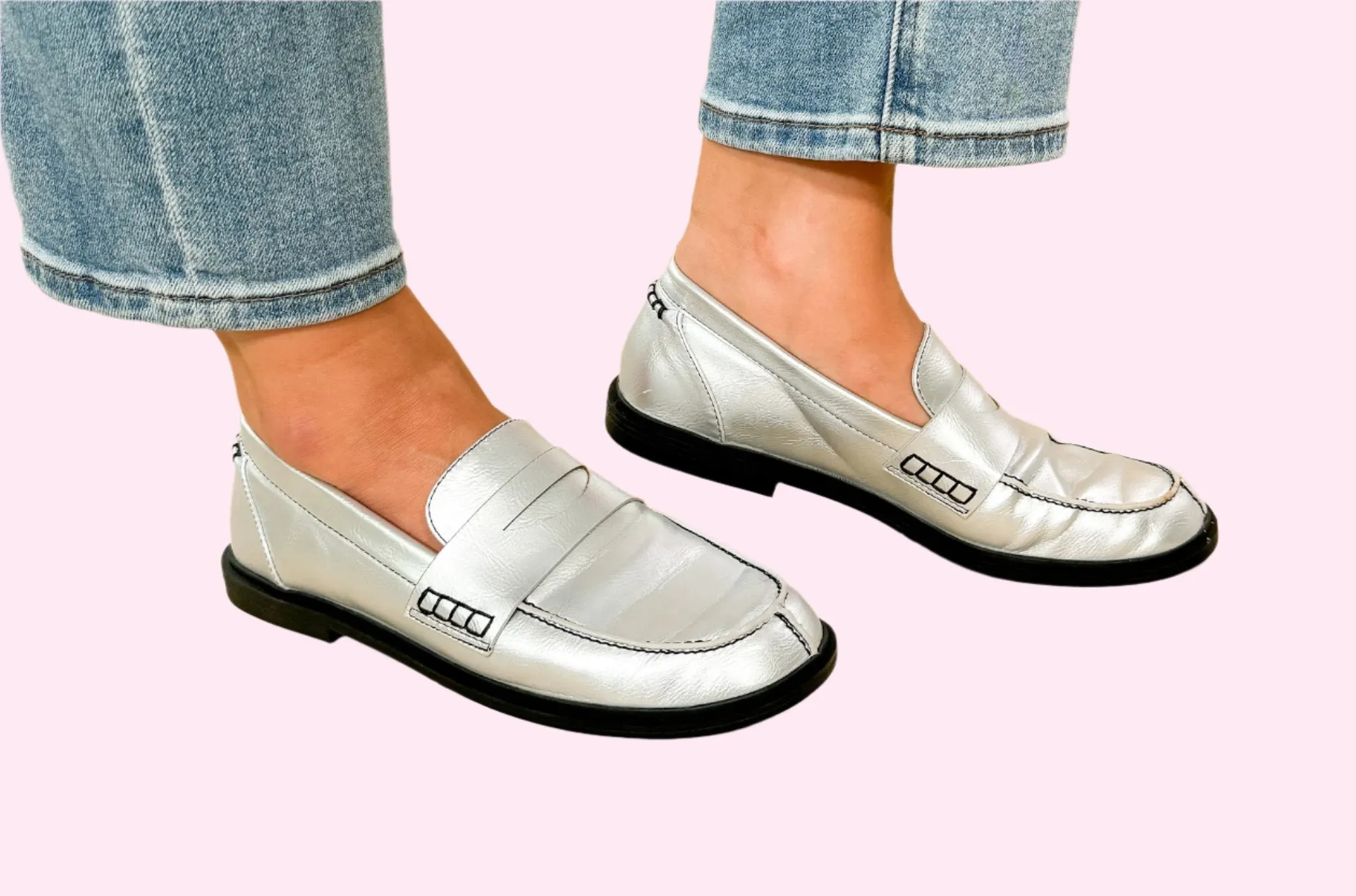 Temple Silver Loafer - FINAL SALE