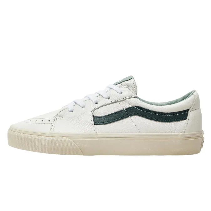 Vans scarpa sneakers in pelle da adulto Sk8-Low Premium VN000BVX2LN1 bianco-verde